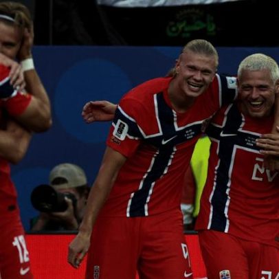 Haaland brilha na estreia da Noruega e guia goleada sobre o Iraque