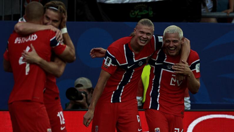 Haaland brilha na estreia da Noruega e guia goleada sobre o Iraque