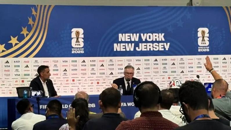 Carlo Ancelotti concede coletiva de imprensa após empate entre Brasil e Marrocos