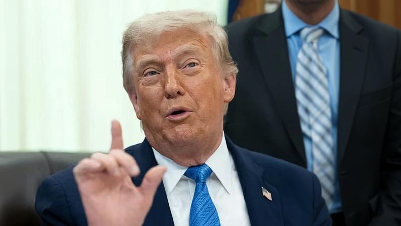 ‘Trump only claims “fraud” in elections where he doesn’t like the result.’ Photograph: Aaron Schwartz/Pool/Aaron Schwartz - Pool/CNP/Shutterstock
