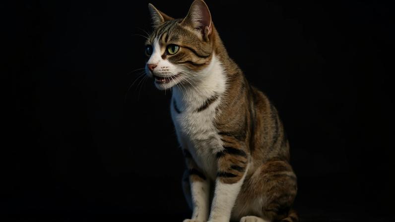 Gato babando
