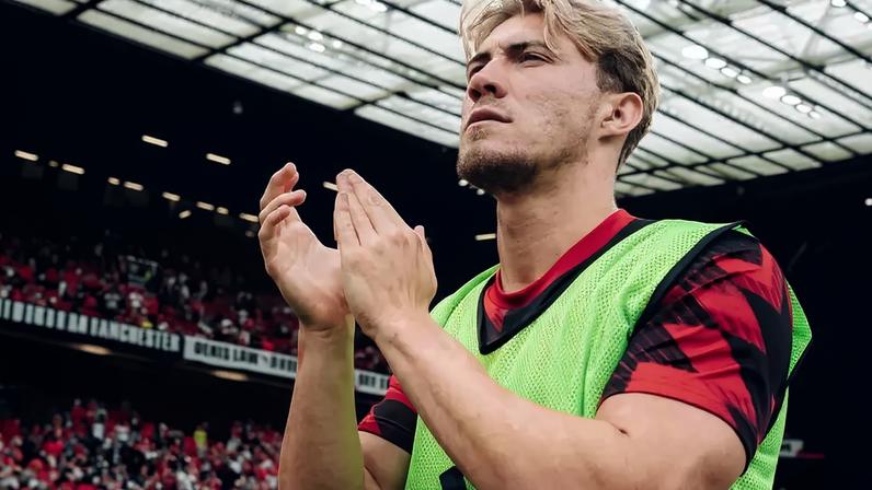 Manchester United prestou homenagem a Hojlund nas redes sociais ao anunciar sua despedida – Reprodução/Instagram