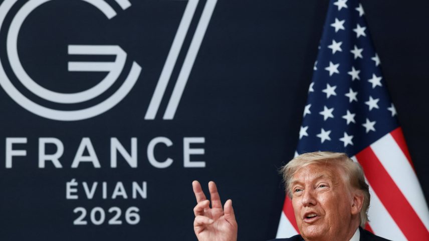 Presidente dos EUA, Donald Trump, durante a cúpula do G7 - 17/06/2026