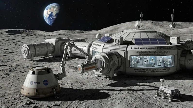 Lua pode se tornar a primeira barreira de proteção contra possíveis microrganismos extraterrestres (Imagem: Fala Ciência via Gemini)