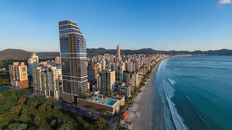 Novos empreendimentos e a expansão da orla, com torres de alto padrão, impulsionam a valorização imobiliária em Itapema - (crédito: Divulgação/Edify One)