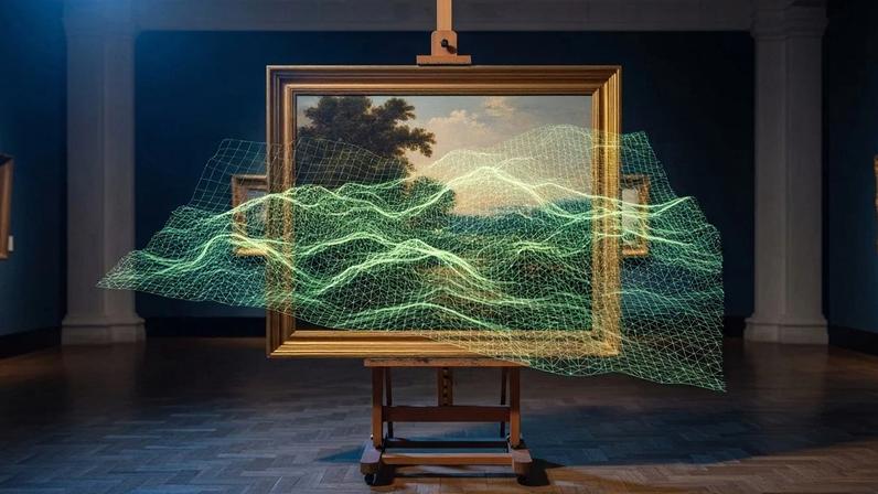 Nova técnica usa análise de textura microscópica para autenticar obras de arte e combater falsificações - (crédito: Flow)