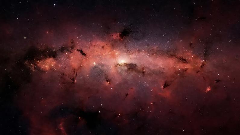 Estrelas no centro da Via Láctea, vistas pelo telescópio espacial Spitzer - (crédito: NASA, JPL-Caltech, S Stolovy (SSC/Caltech))