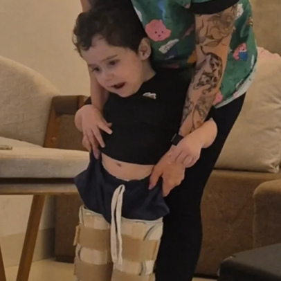 Criança com AME recebe medicamento caro, família encara nova batalha
