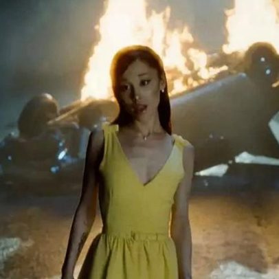 Ariana Grande e Justin Long em vídeo de Hate That I Made You Love Me