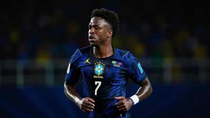 Vinícius Jr. foi eleito o melhor jogador em campo no confronto entre Brasil e Haiti, em 19/06/2026.