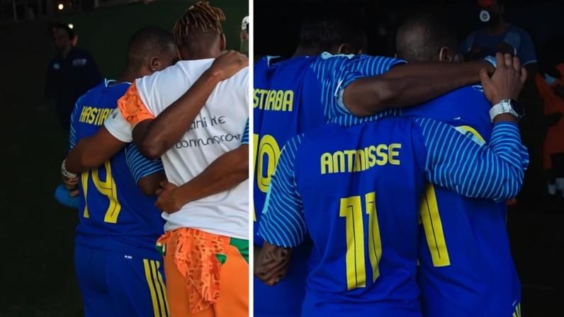 Curaçao e Costa do Marfim rezam juntos após eliminação na Copa