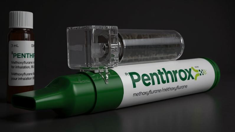 Penthrox (metoxiflurano) é usado em emergências médicas para diminuir a dor rapidamente – Reprodução