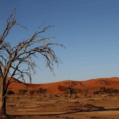 Sossusvlei, a paisagem colorida mais famosa da Namíbia, encanta visitantes