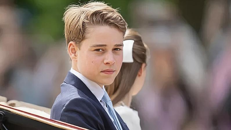 Prince George at the Trooping the Colour parade on Saturday