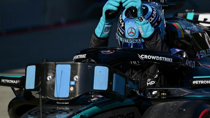 George Russell garantiu a pole position para a corrida no domingo.