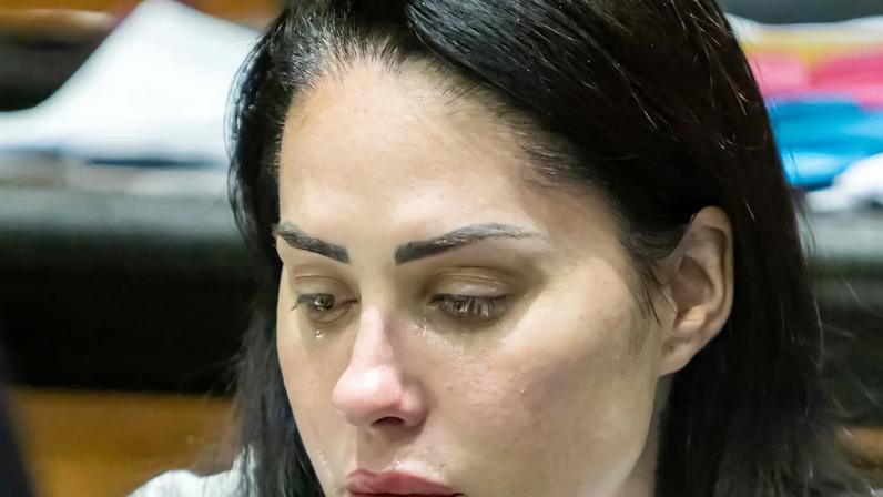 Advogada Florence Rosa no Tribunal do Júri do Rio de Janeiro.
