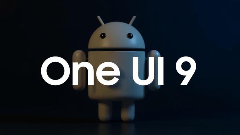 Logo de One UI 9 con fondo Android