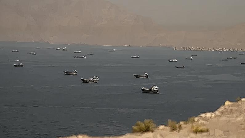 Reuters Vessels in the Strait of Hormuz, as seen from Oman on June 18, 2026.