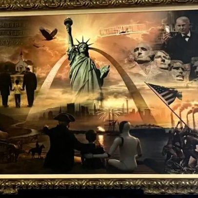 Donald Trump posta pintura estranha, gerando curiosidade