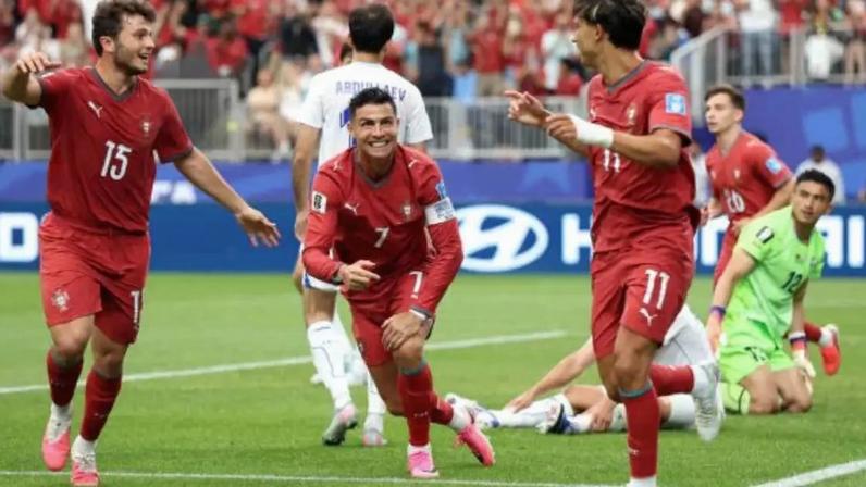 Portugal se redime e goleia Uzbequistão com marcas de Cristiano Ronaldo –