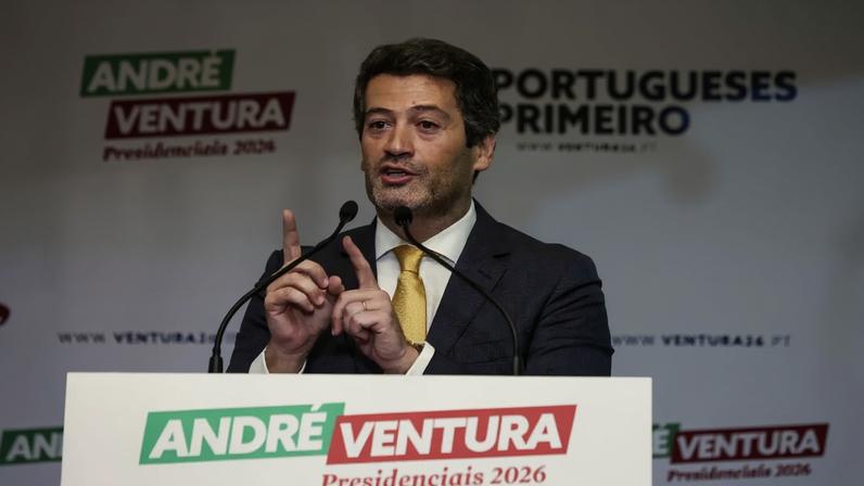 Líder do Partido Chega de Portugal, André Ventura (Foto: EFE/EPA/TIAGO PETINGA)