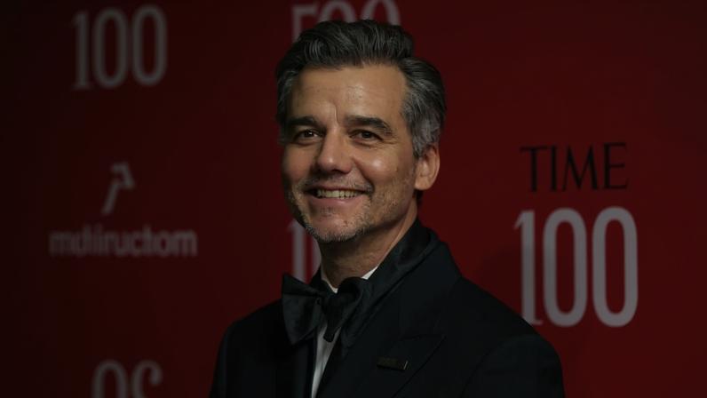 O ator Wagner Moura no lançamento da revista Time que o coloca entre as 100 pessoas mais influentes do mundo, em abril. (Foto: SARAH YENESEL / EFE)