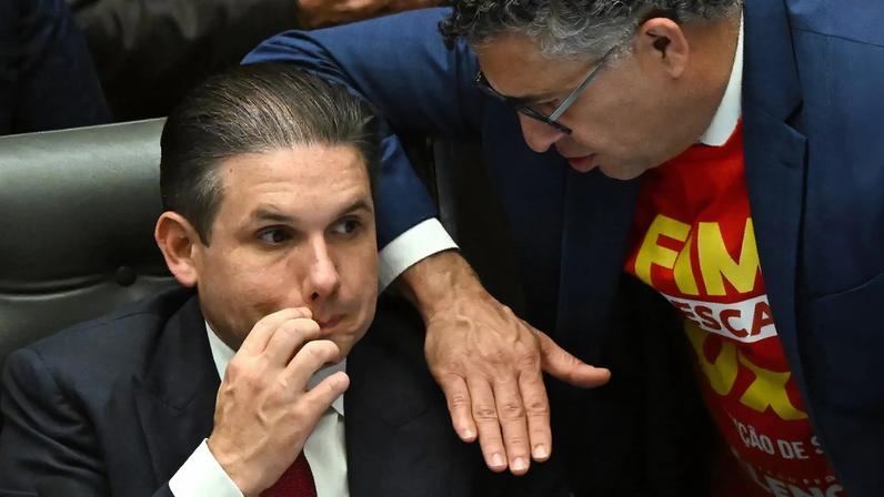 O presidenfe da Câmara, Hugo Motta. (Foto: Andre Borges / EFE)