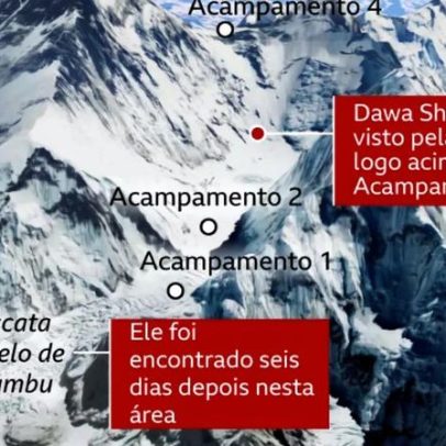 Alpinista que perdeu o guia é encontrado após 6 dias no Everest