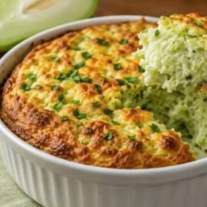 Suflê de chuchu fit transforma legume simples em refeição leve