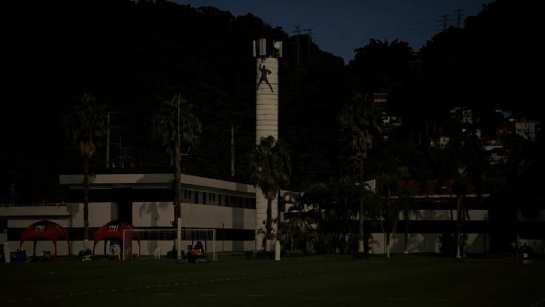 Treinamento do Santos no CT Rei Pelé, que irá a leilão –