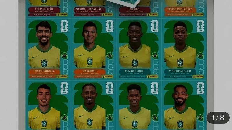 Figurinhas pirata da Copa do Mundo são vendidas em plataformas de marketplace na internet.