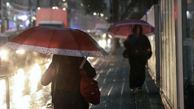 Registro de chuva na cidade de São Paulo.
