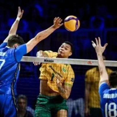 Brasil abre 7 pontos no quarto set, mas leva virada da Itália