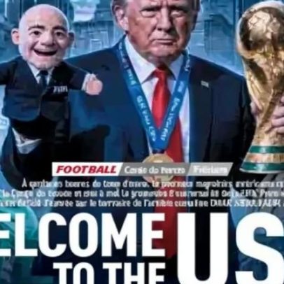 Capa de jornal francês associa presidente da Fifa a Trump