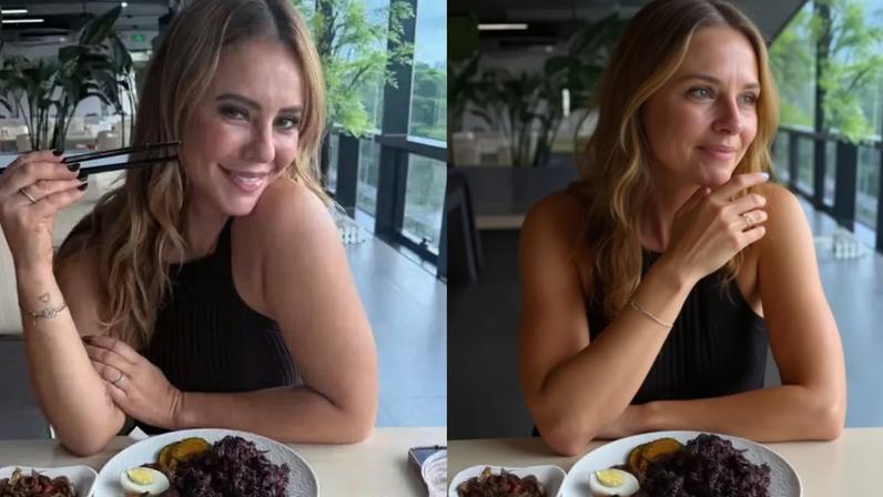 Paolla Oliveira enfrenta perrengue chique com comida na China: 'Estou tentando'