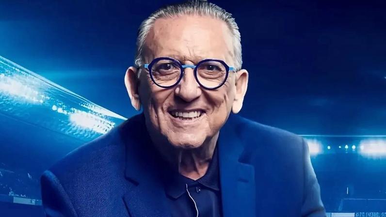 Galvão Bueno no anúncio da Prime Video.
