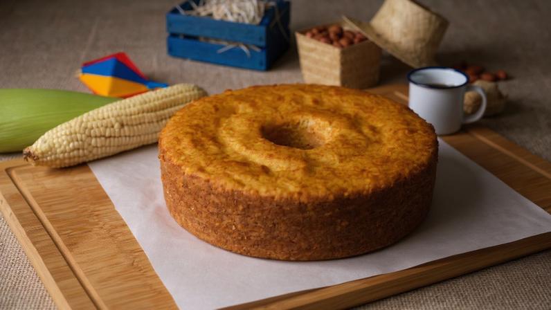 Bolo de milho-verde