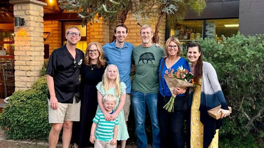 Kim Humphrey and his family, including his two sons and two grandchildren.