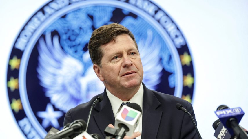 Jay Clayton, U.S. Attorney for the Southern District of New York, speaks during a press conference in New York City on Dec. 10, 2025. Jeenah Moon, REUTERS