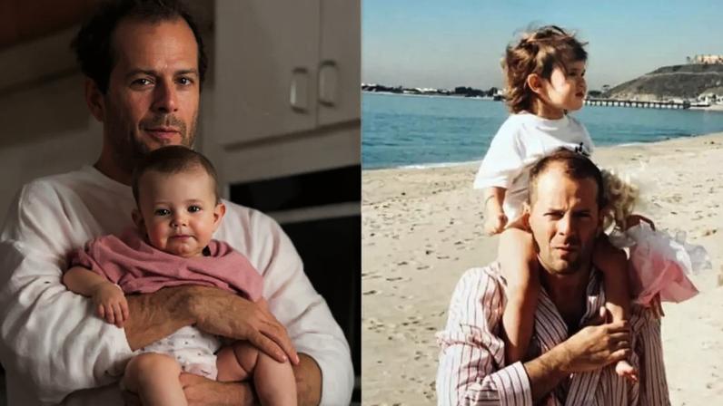 Demi Moore compartilhou fotos antigas de Bruce Willis com as filhas para homenageá-lo no Dia dos Pais