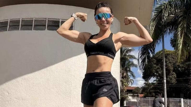 Dani voltou a treinar, a correr e também a dar aulas — Foto: Arquivo pessoal