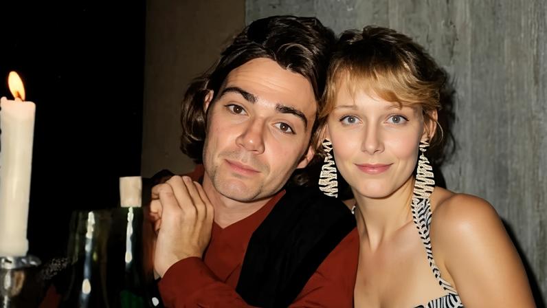 Andy Burnham and his future wife, Marie-France van Heel, at Cambridge University in around 1990.
