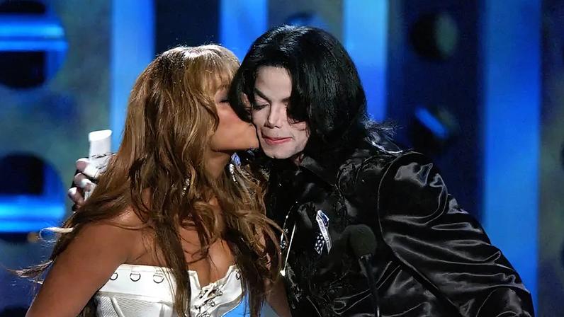 Michael Jackson e Beyoncé em 2003