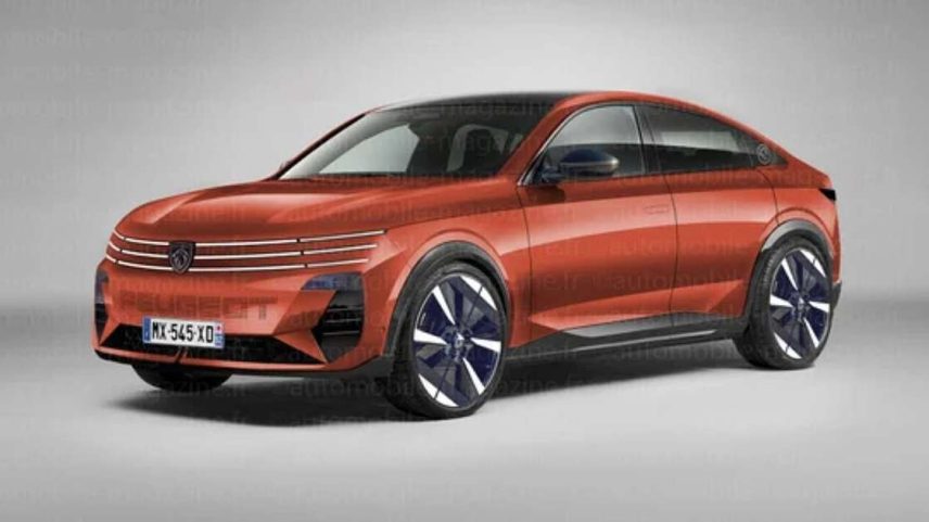 Cinco novos modelos da Peugeot, previstos para o período entre 2026 e 2030, foram oficialmente anunciados; aqui está nossa ilustração do substituto do 408. © Didier RIC