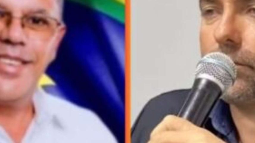 Marcos dos Santos (esq.) foi preso por suspeita de assassinar Ezio Cordeiro.