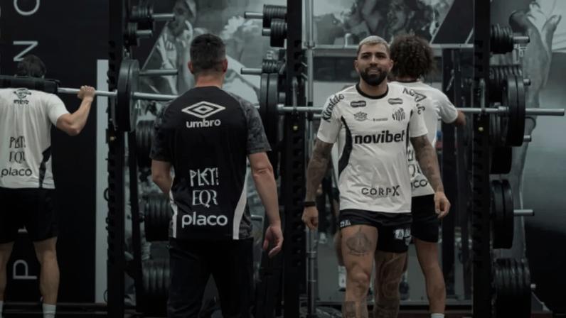 Reapresentação do elenco do Santos no CT Rei Pelé –