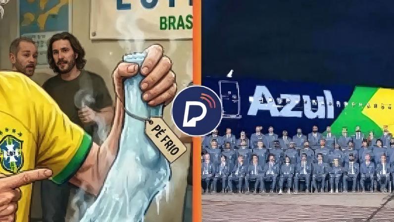 Seleção Brasileira viaja para Copa do Mundo em avião que já foi usado por Mick Jagger.