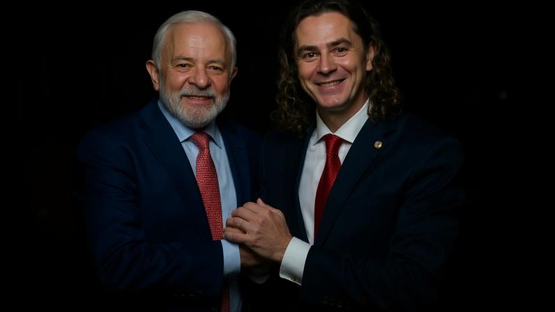Luiz Inácio Lula da Silva e Veneziano Vital do Rêgo em foto publicada no início de 2026
