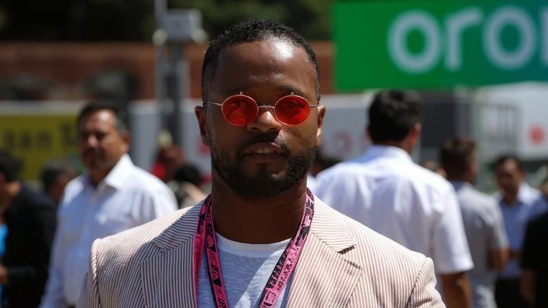 Patrice Evra, ex-lateral de Manchester United e da Seleção Francesa, no GP de Mônaco de Fórmula 1