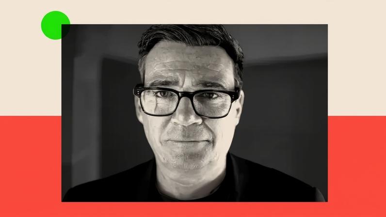 BBC A black and white treated image of Andy Burnham